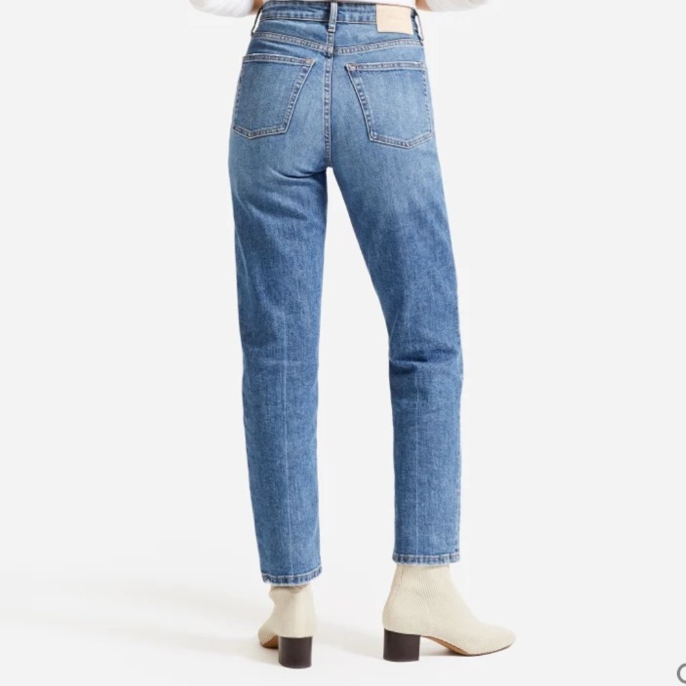 Everlane High Rise Straight Jean Medium Wash 32